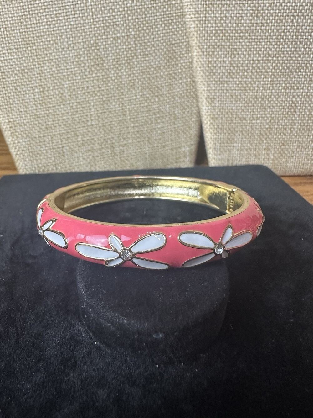 Sequin Nordstrom Multicolor Gold Tone Statement Enamel Bangle Bracelet # 363